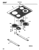 TOP Diagram and Parts List for FED387CESB  Frigidaire Wall Oven