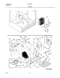 SYSTEM Diagram and Parts List for FRS23X3AW0  Frigidaire Refrigerator