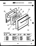 DOOR PARTS Diagram and Parts List for CGC4M4WSTE  Gibson Range