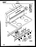 BACKGUARD Diagram and Parts List for 31-1049-23-06  Tappan Range