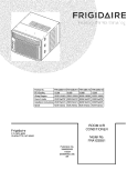 COVER Diagram and Parts List for FRA123BU110  Frigidaire Air Conditioner
