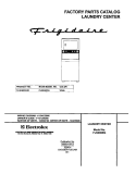 COVER Diagram and Parts List for FLSE60RGS1  Frigidaire Washer Dryer Combo