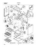 BODY Diagram and Parts List for FGF378ACE  Frigidaire Range
