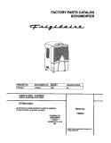 COVER Diagram and Parts List for FDD60J4  Frigidaire Dehumidifier
