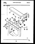 TOP, CONTROL AND MISCELLANEOUS PART Diagram and Parts List for DE27S8WAGA  Gibson Dryer