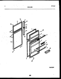 DOOR PARTS Diagram and Parts List for RTG215NCD0  Frigidaire Refrigerator