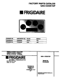 COVER Diagram and Parts List for FGC6X5XEWA  Frigidaire Cooktop