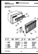 CABINET PARTS Diagram and Parts List for M205G1QA  Kelvinator Air Conditioner