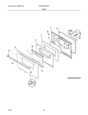 DOOR Diagram and Parts List for WWGF3002KWD  Westinghouse Range