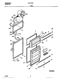 DOOR Diagram and Parts List for MRT15CSEZ0  Frigidaire Refrigerator