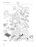 BODY Diagram and Parts List for FCS366ECD  Frigidaire Range