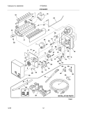 ICE MAKER Diagram and Parts List for FRT8WR6EL9  Frigidaire Refrigerator