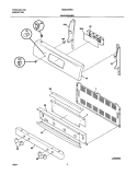BACKGUARD Diagram and Parts List for NGSG3PZAQA  Frigidaire Range