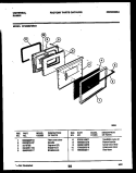 DOOR PARTS Diagram and Parts List for CP302BP2D1  Frigidaire Range
