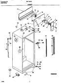 CABINET Diagram and Parts List for MRT18JRCD1  Frigidaire Refrigerator