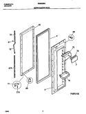 REFRIGERATOR Diagram and Parts List for FRS28ZRGD2  Frigidaire Refrigerator