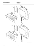 DOORS Diagram and Parts List for E30EW85EPS4  Electrolux Wall Oven