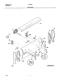 BACKGUARD Diagram and Parts List for TEF242BW1  Tappan Range