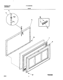 DOOR Diagram and Parts List for FFC15M4AW3  Frigidaire Freezer