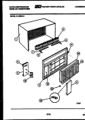 CABINET PARTS Diagram and Parts List for AL125M1A1  Frigidaire Air Conditioner