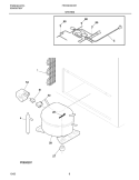 SYSTEM Diagram and Parts List for FFC09C6CW1  Frigidaire Freezer