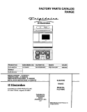 COVER Diagram and Parts List for PLCF489CCB  Frigidaire Range