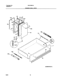 DRAWER / SMALL DOOR Diagram and Parts List for PLEF489CCC  Frigidaire Range