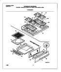 TOP / DRAWER Diagram and Parts List for MGF336BGDB  Frigidaire Range