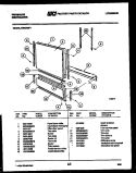 DOOR PARTS Diagram and Parts List for DW6700LW1  Frigidaire Dishwasher