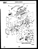 ICE MAKER AND INSTALLATION PARTS Diagram and Parts List for WRS24WRAW1  Frigidaire Refrigerator