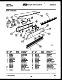 CONTROL PANEL Diagram and Parts List for 11-1969-00-03  Tappan Wall Oven