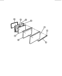 OVEN DOOR Diagram and Parts List for CGC1M1DXD  Gibson Range