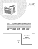 COVER Diagram and Parts List for CAE18ESRR410A13  Crosley Air Conditioner