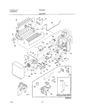 ICE MAKER Diagram and Parts List for FRS26ZGHD5  Frigidaire Refrigerator