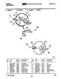 FAN Diagram and Parts List for GDH50E1  Frigidaire Dehumidifier