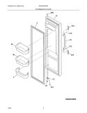 REFRIGERATOR DOOR Diagram and Parts List for WRS23W0AWD  Westinghouse Refrigerator