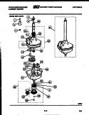 TRANSMISSION PARTS Diagram and Parts List for SM115JXD4  Frigidaire Washer