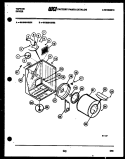 CABINET AND COMPONENT PARTS Diagram and Parts List for 49-2828-23-02  Tappan Dryer