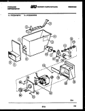 ICE DISPENSER Diagram and Parts List for FPCE24VWPW2  Frigidaire Refrigerator