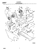 P17B0028 DRY MTR, BELT Diagram and Parts List for FLSG62MRFS0  Frigidaire Washer Dryer Combo