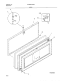 Part Location Diagram of 216130100 Frigidaire PANEL-OUTER DOOR/LI