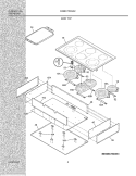 MAINTOP Diagram and Parts List for E36EC75DSS2  Electrolux Cooktop