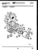 CABINET AND COMPONENT PARTS Diagram and Parts List for DG400KXW3  Frigidaire Dryer