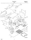 BODY Diagram and Parts List for FED300WCDF  Frigidaire Range
