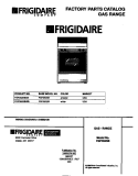 COVER Diagram and Parts List for FGF352SBWB  Frigidaire Range