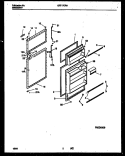 DOOR PARTS Diagram and Parts List for GRT17CRAW0  Gibson Refrigerator