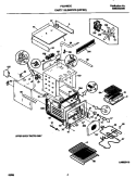 UPPER BODY Diagram and Parts List for FEB798CCBH  Frigidaire Wall Oven