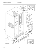 CABINET Diagram and Parts List for FPHS2399KF5  Frigidaire Refrigerator