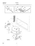 SYSTEM Diagram and Parts List for CF051  Frigidaire Freezer