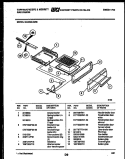 BROILER DRAWER PARTS Diagram and Parts List for 36-6262-00-09  Tappan Range
